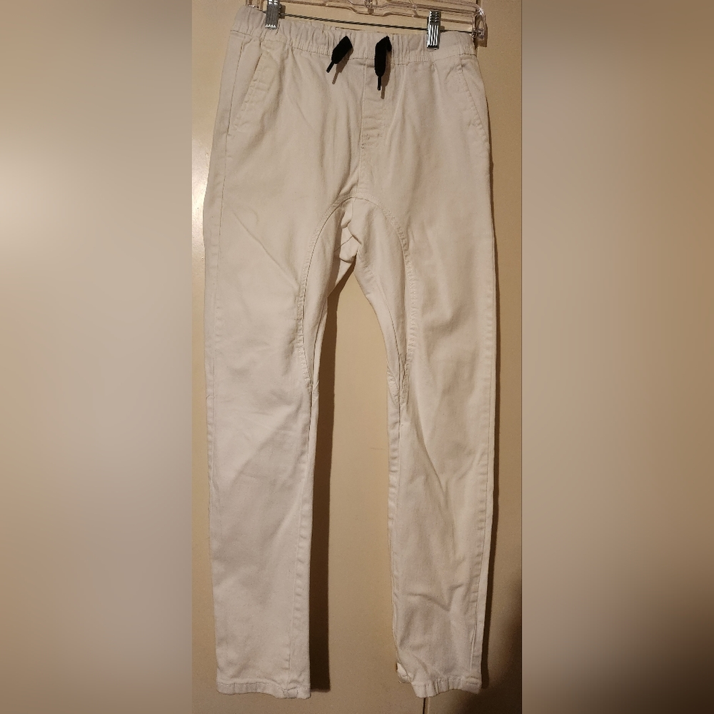White joggers